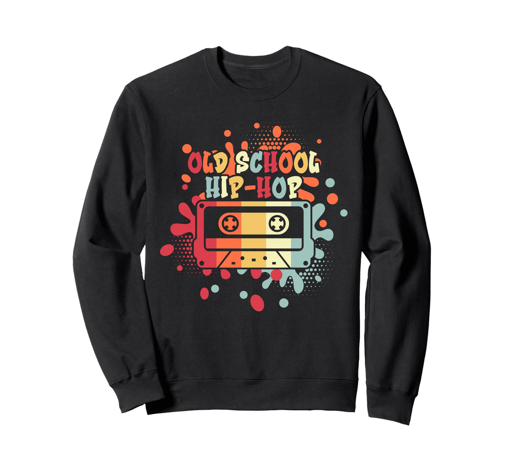 Old School Hip Hop 80S 90S Music Sweatshirt - Graphic Print for Adults - T-Shirt, Sweatshirt, Hoodie