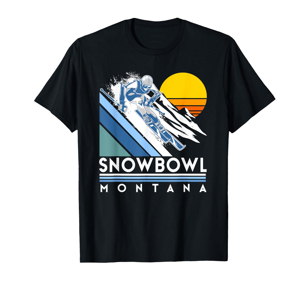 Snowbowl Montana Ski T-Shirt - Minimalist Print Men Women - T-Shirt, Sweatshirt, Hoodie