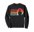 Distressed World Okayest Coach Sweatshirt - Unique Graphic Unisex - T-Shirt, Sweatshirt, Hoodie