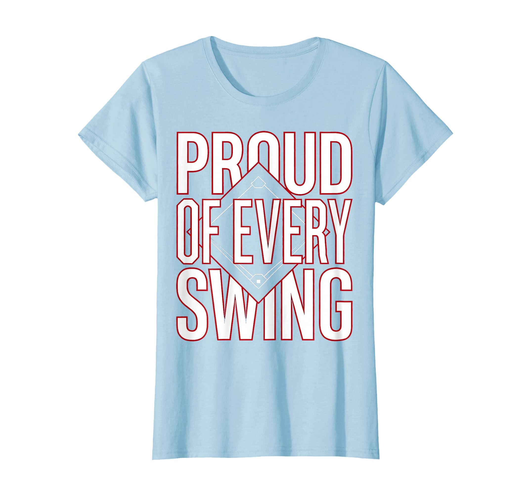 Proud Every Swing Baseball Mom T-Shirt - Custom Art Print for Adults - T-Shirt, Sweatshirt, Hoodie