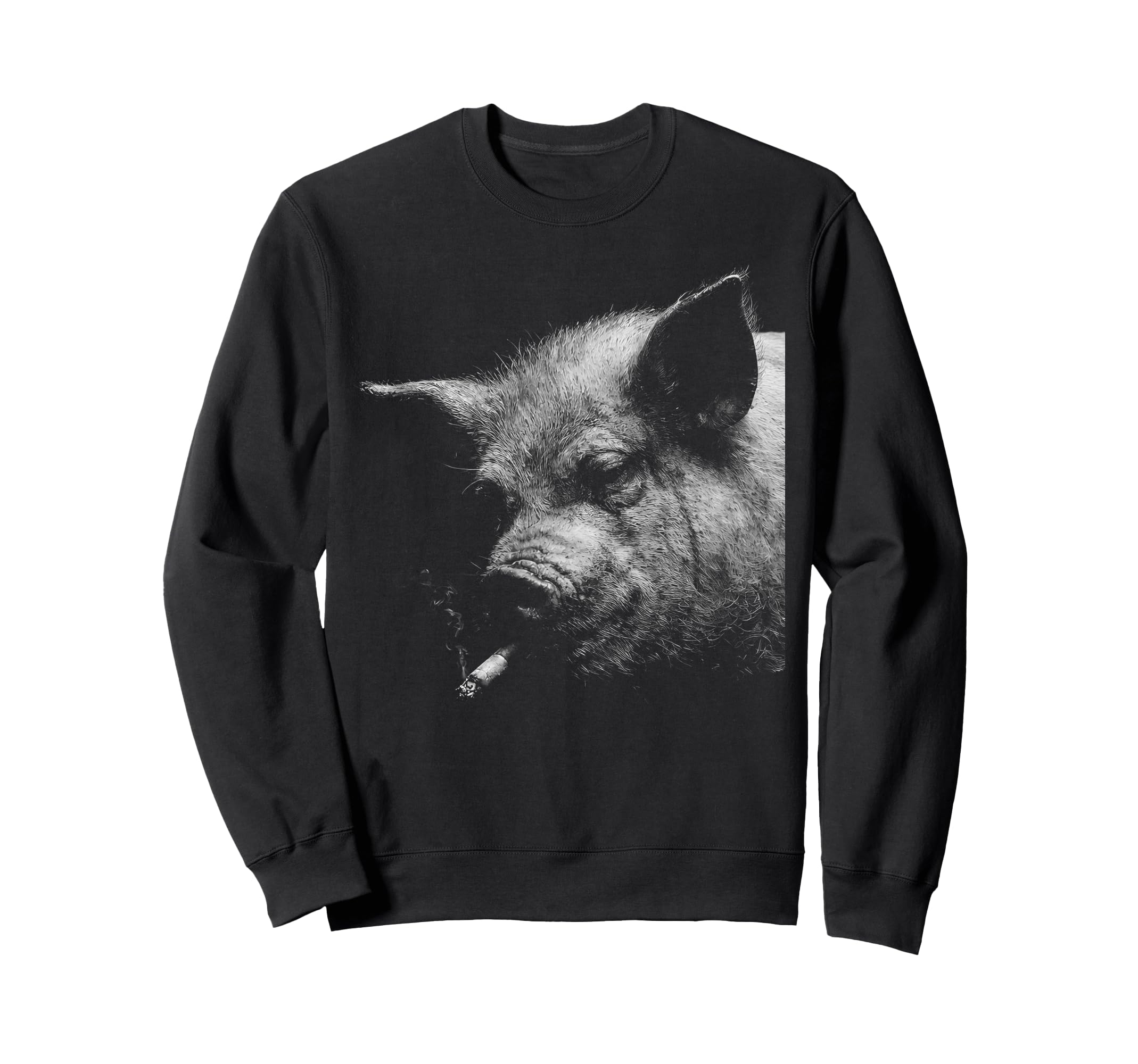 Grunge Cigarette Pig Meme 90S Sweatshirt - Trendy Graphic Men Women - T-Shirt, Sweatshirt, Hoodie