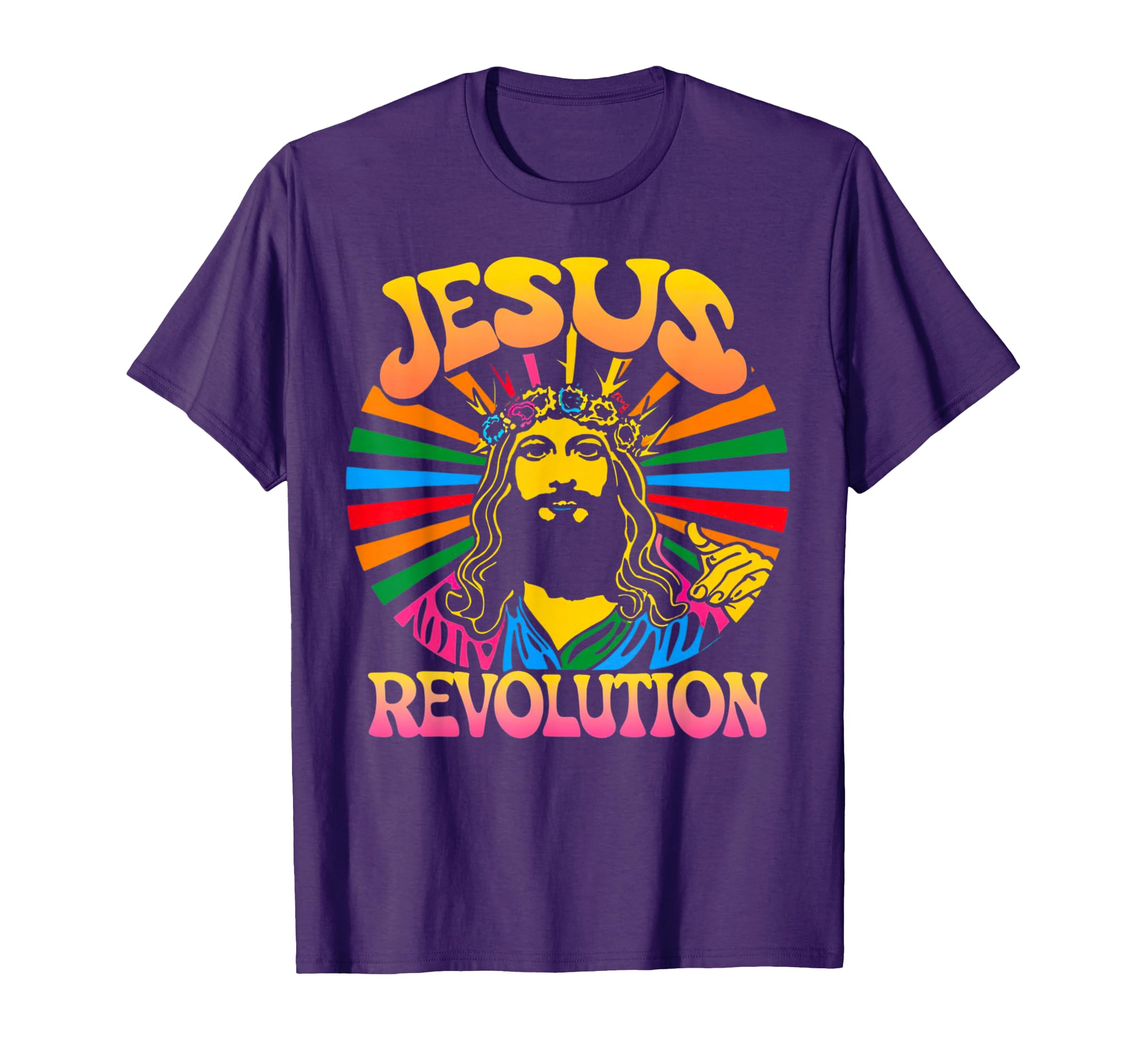 Jesus Revolution Christian Faith Groovy T-Shirt - Graphic Print Men Women - T-Shirt, Sweatshirt, Hoodie