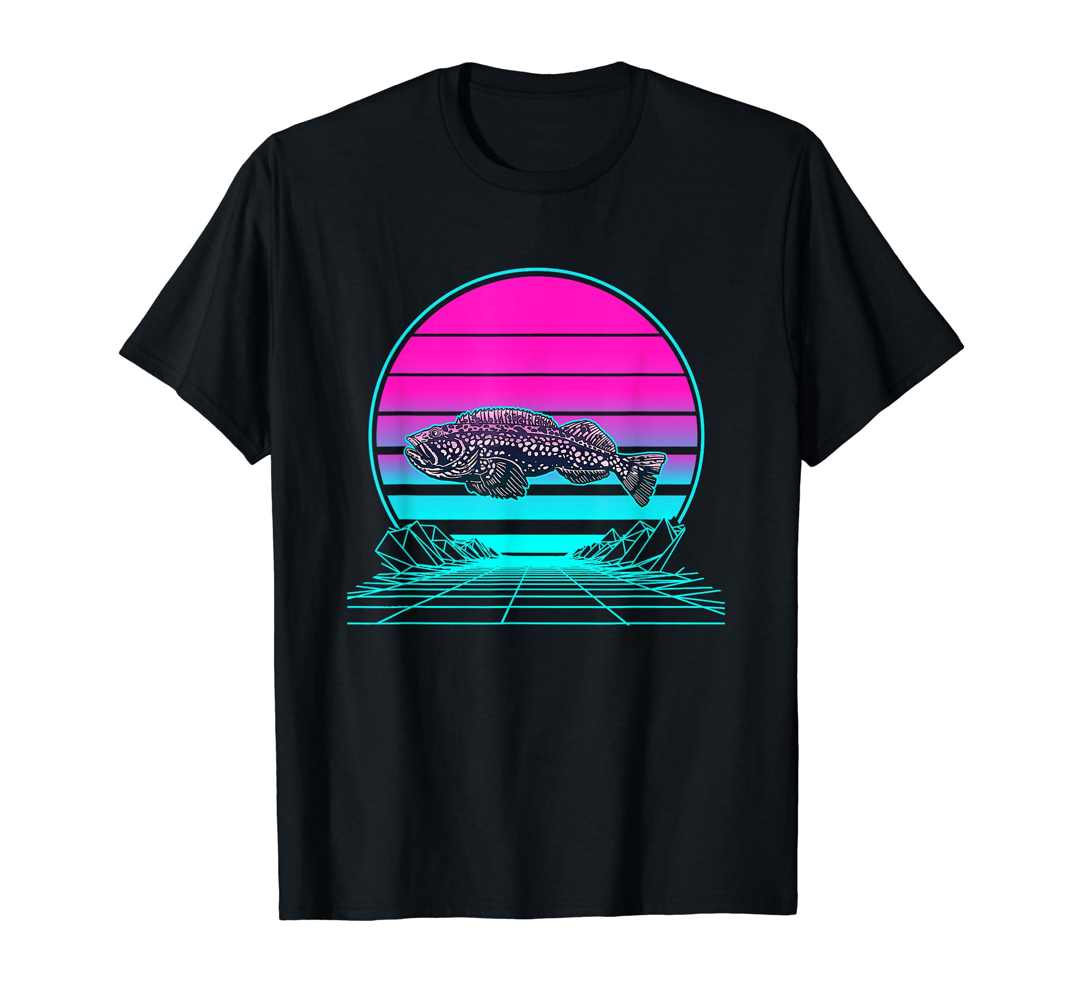 Sunset Lingcod T-Shirt - Minimalist Print Men Women - T-Shirt, Sweatshirt, Hoodie