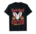 Baseball Sister Biggest Fan Baseball T-Shirt - Novelty Apparel Unisex - T-Shirt, Sweatshirt, Hoodie