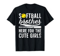 Softball Brother Here Softball Bro T-Shirt - Minimalist Print Men Women - T-Shirt, Sweatshirt, Hoodie