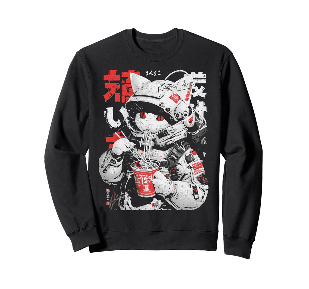 Japanese Streetwear Cyberpunk Y2K Sweatshirt - Minimalist Print Men Women - T-Shirt, Sweatshirt, Hoodie