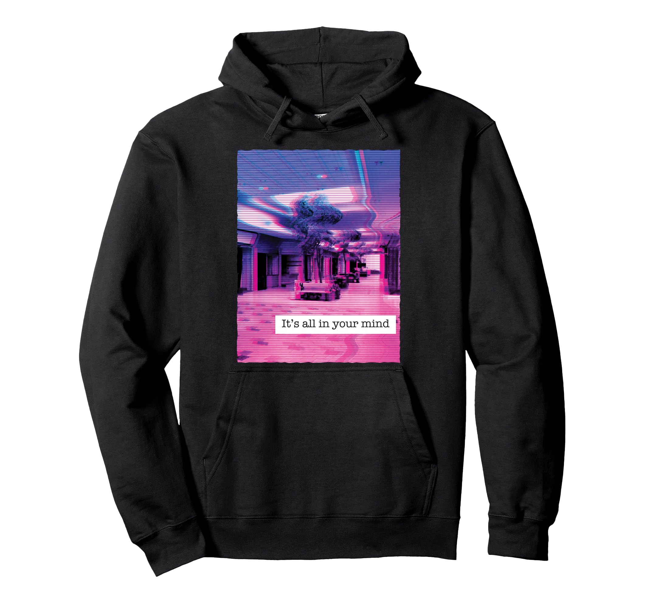 Vaporwave Aesthetic Edgy All Your Mind Hoodie - Custom Art Print Men Women - T-Shirt, Sweatshirt, Hoodie