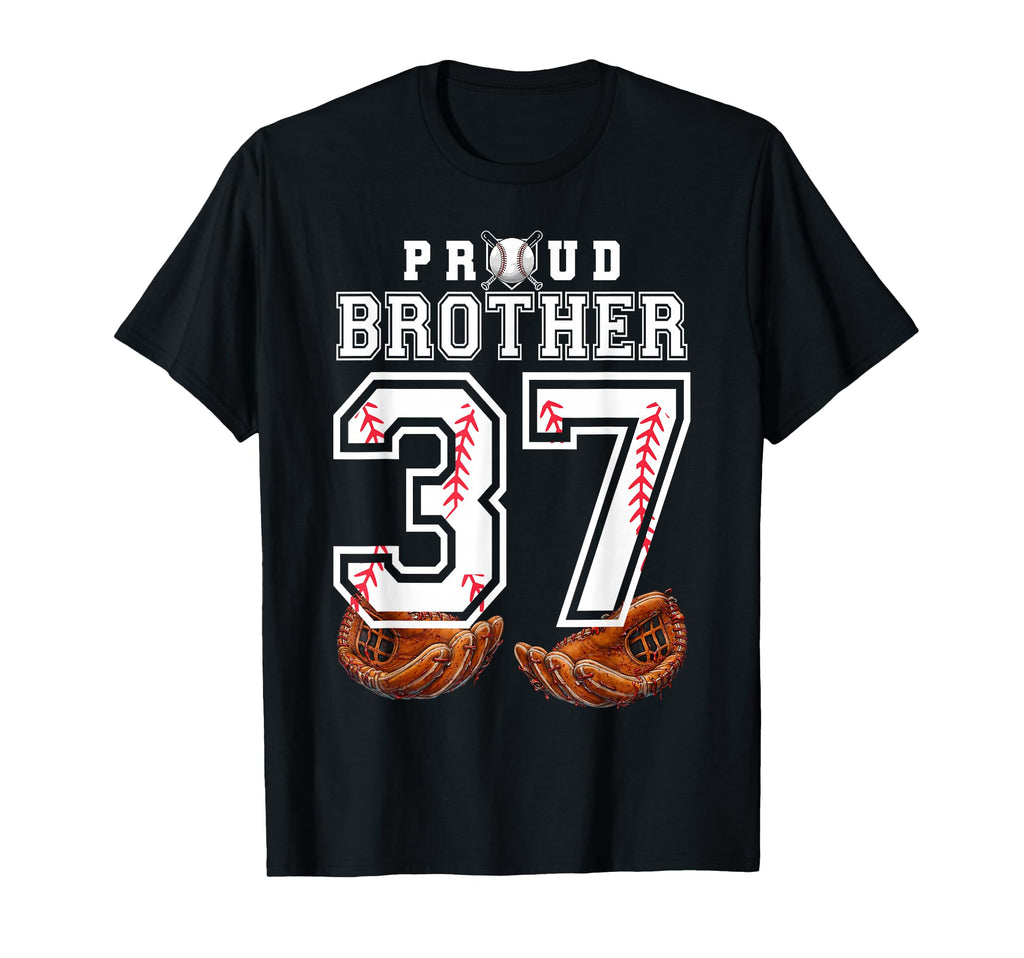 Proud Brother Baseball Player T-Shirt - Aesthetic Graphic for Adults - T-Shirt, Sweatshirt, Hoodie