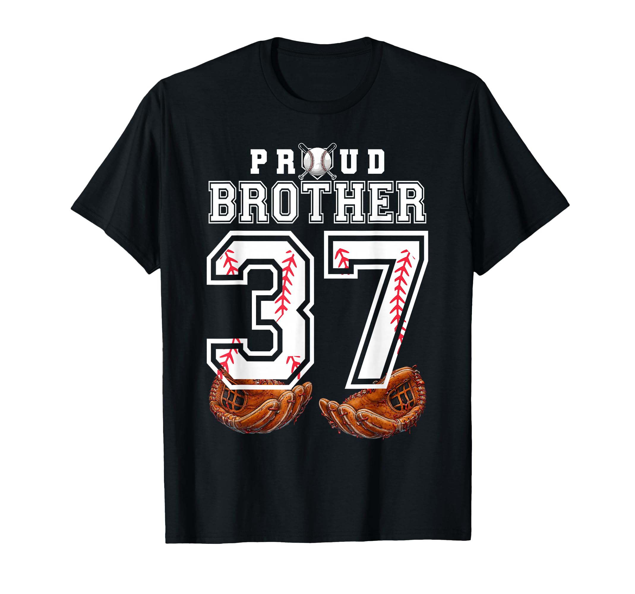 Proud Brother Baseball Player T-Shirt - Aesthetic Graphic for Adults - T-Shirt, Sweatshirt, Hoodie