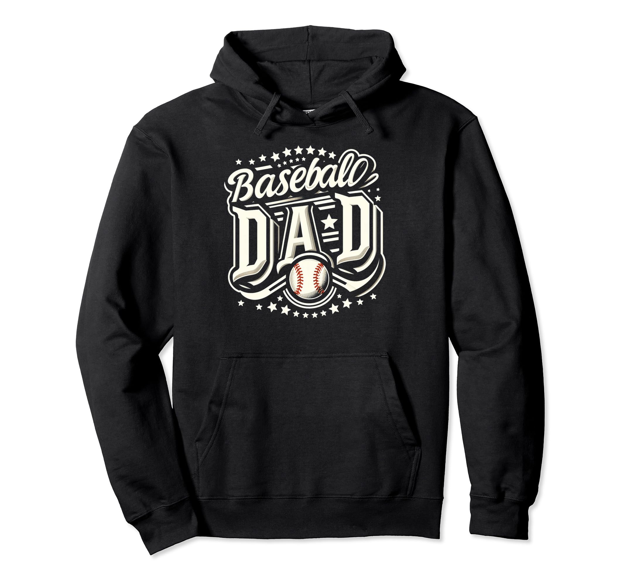 Baseball Dad Fathers Day Hoodie - Minimalist Print Men Women - T-Shirt, Sweatshirt, Hoodie