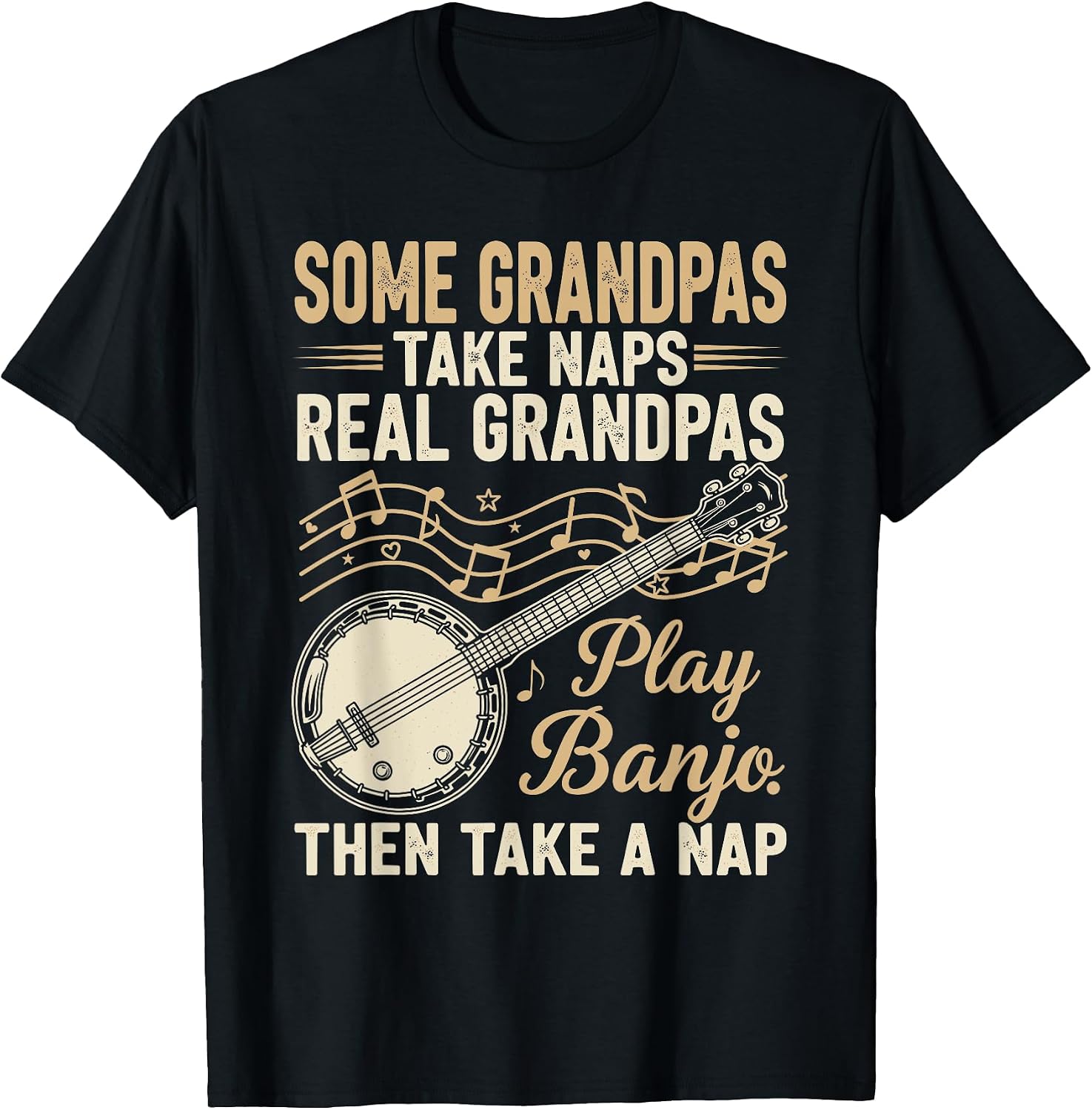 Real Grandpas Play Banjo Merch. - Adult & Kids T-Shirts, Sweatshirts & Hoodies apparel design preview 1