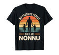My Favorite People Call Me Nonnu Sunset T-Shirt - Minimalist Print Unisex - T-Shirt, Sweatshirt, Hoodie