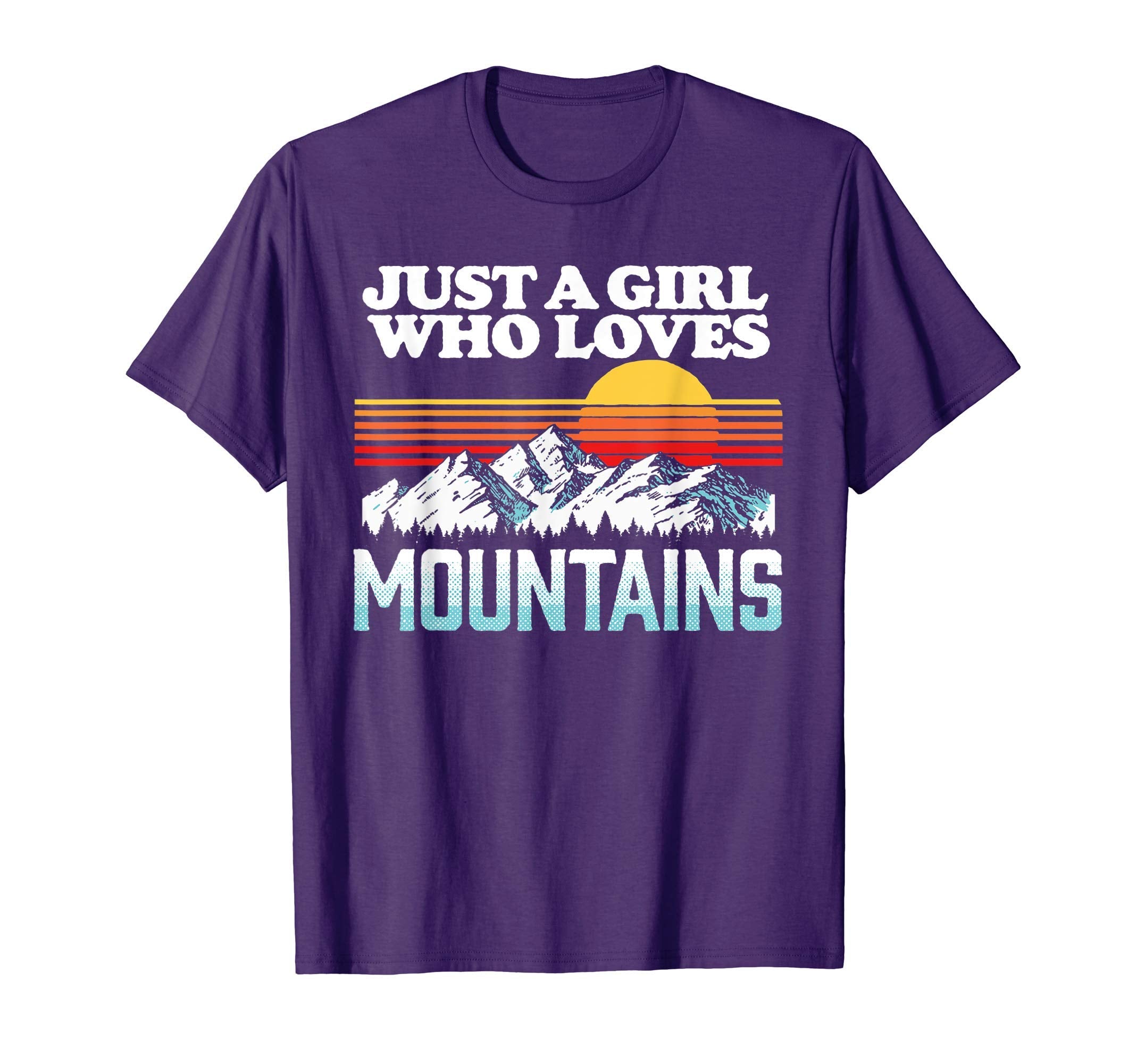 Just Who Loves Mountains Outdoor T-Shirt - Custom Art Print Men Women - T-Shirt, Sweatshirt, Hoodie