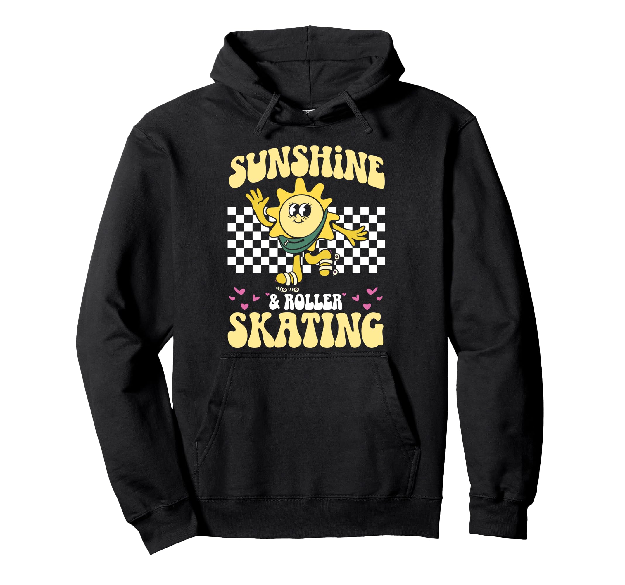 Roller Skating Skate 1970S Sunshine Roller Hoodie - Streetwear Style Unisex - T-Shirt, Sweatshirt, Hoodie