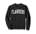 Flanders Nj Distressed White Varsity Sweatshirt - Unique Graphic for Adults - T-Shirt, Sweatshirt, Hoodie