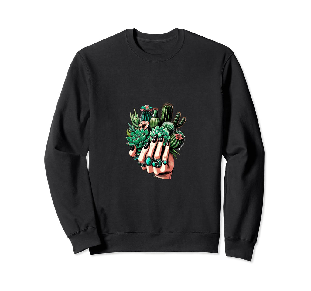 Boho Cactus Easter Mom Dad Son Sweatshirt - Trendy Graphic for Adults - T-Shirt, Sweatshirt, Hoodie