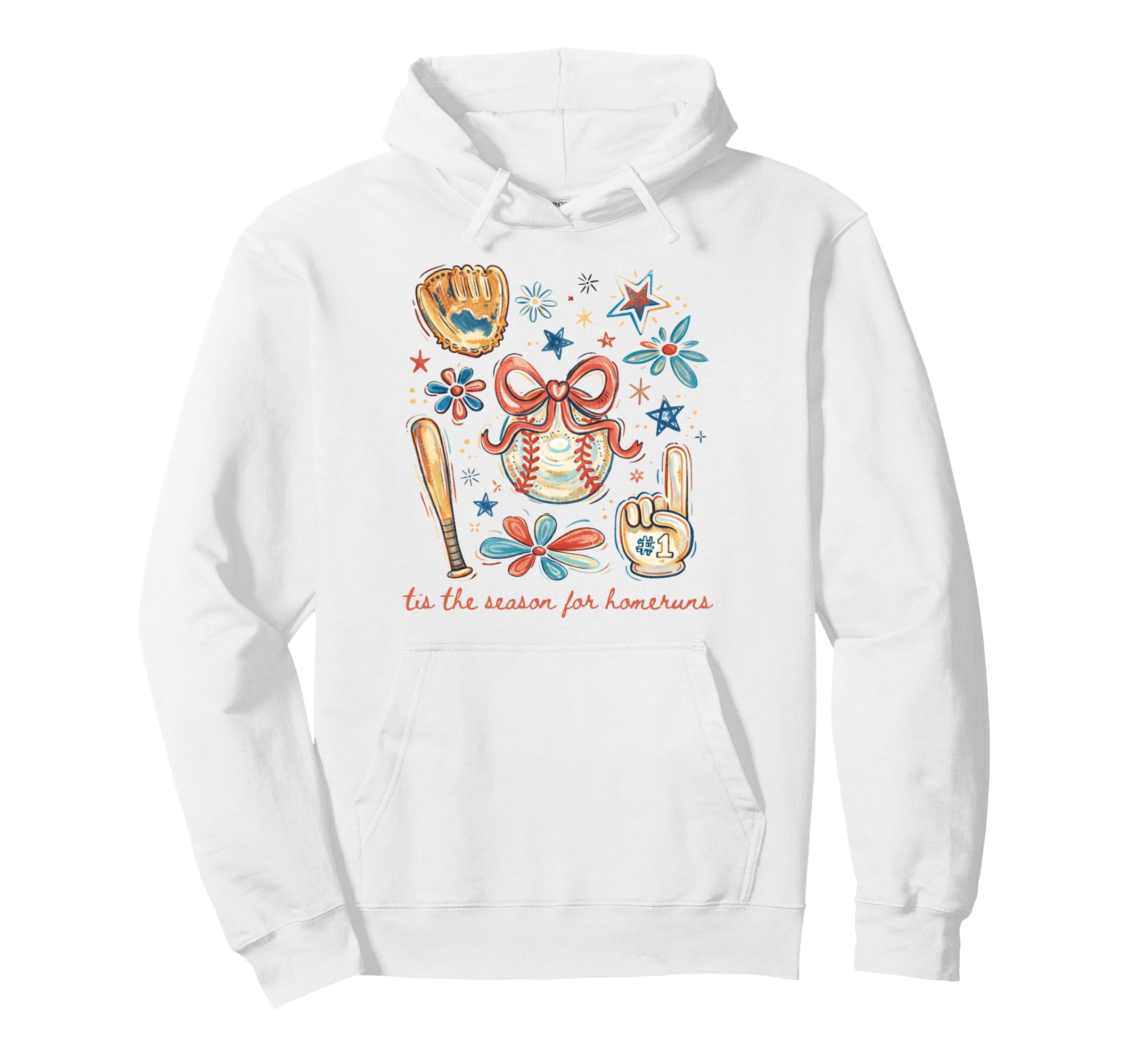 Baseball Mama Tis Season Homeruns Baseball Hoodie - Unique Graphic Unisex - T-Shirt, Sweatshirt, Hoodie