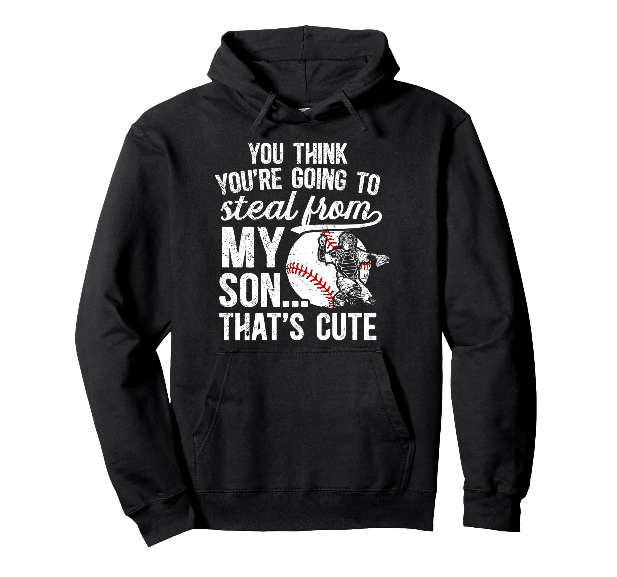 Baseball Catcher Mom Funny Mother Hoodie - Aesthetic Graphic Men Women - T-Shirt, Sweatshirt, Hoodie