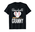 Baseball Heart Granny Baseball Player T-Shirt - Trendy Graphic for Adults - T-Shirt, Sweatshirt, Hoodie