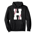 H Baseball Initial Personalized Letter Name Hoodie - Graphic Print Unisex - T-Shirt, Sweatshirt, Hoodie