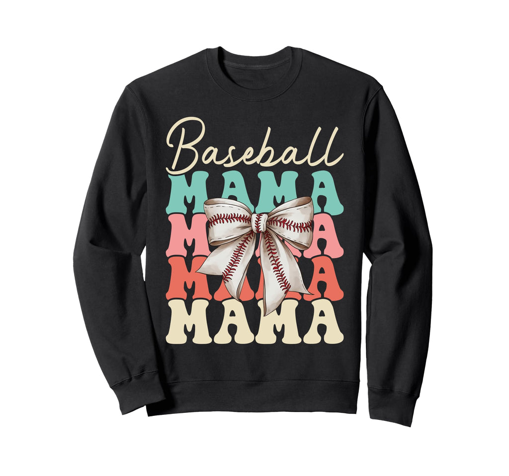 Baseball Mama Mothers Day Baseball Sweatshirt - Custom Art Print Men Women - T-Shirt, Sweatshirt, Hoodie
