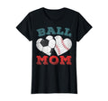 Ball Mom Heart Baseball Soccer Mom T-Shirt - Casual Everyday Wear Unisex - T-Shirt, Sweatshirt, Hoodie