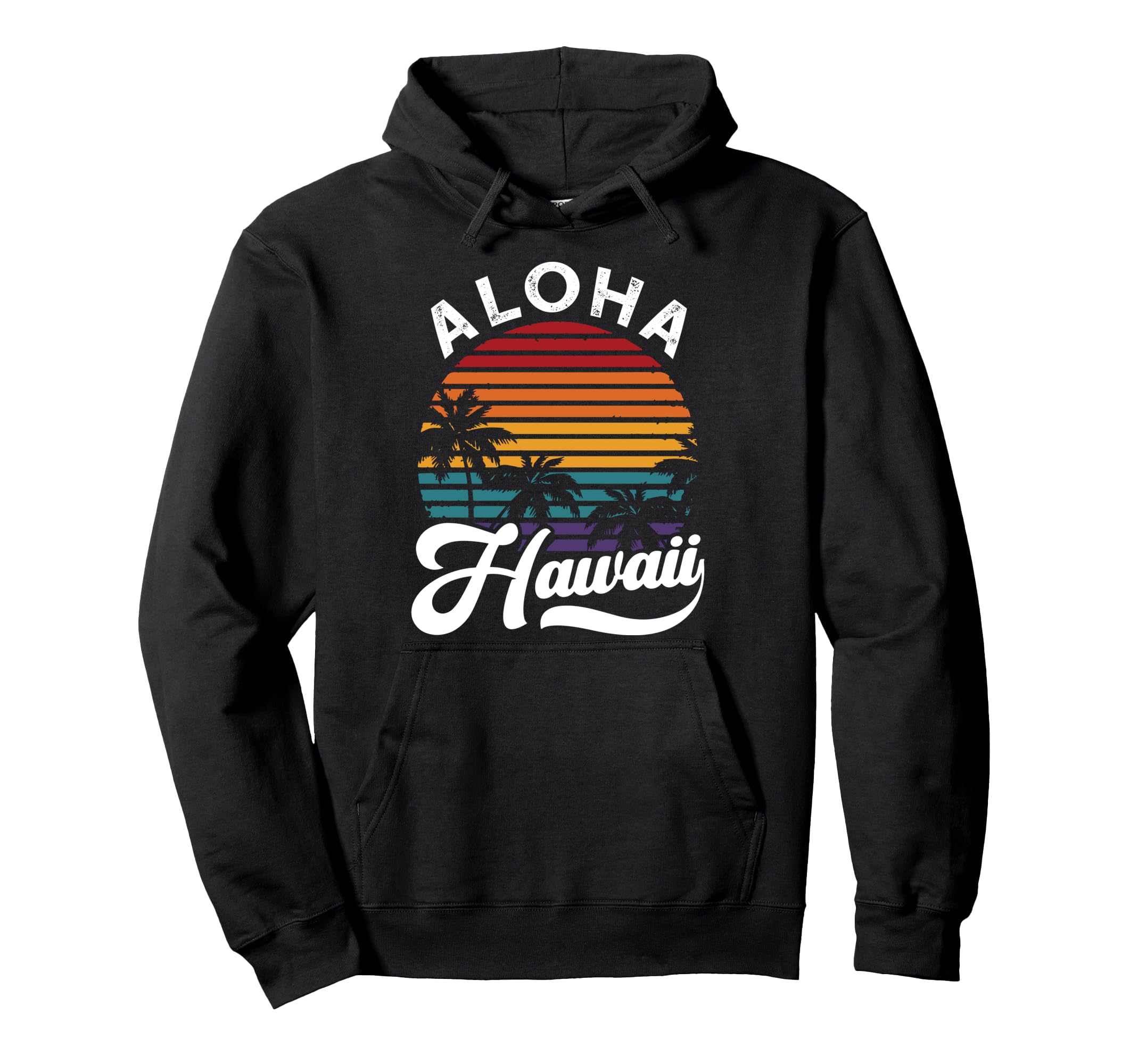 Aloha Hawaii Sunset Hoodie - Aesthetic Graphic Men Women - T-Shirt, Sweatshirt, Hoodie
