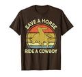 Funny Save Horse Ride Cowboy T-Shirt - Fun Novelty Design Men Women - T-Shirt, Sweatshirt, Hoodie