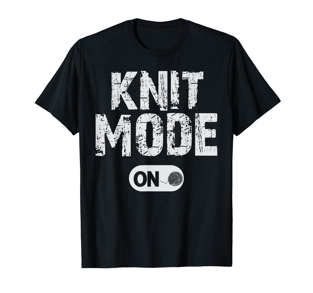 Funny Knit Mode Distressed Knitting T-Shirt - Graphic Print for Adults - T-Shirt, Sweatshirt, Hoodie