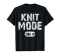 Funny Knit Mode Distressed Knitting T-Shirt - Graphic Print for Adults - T-Shirt, Sweatshirt, Hoodie