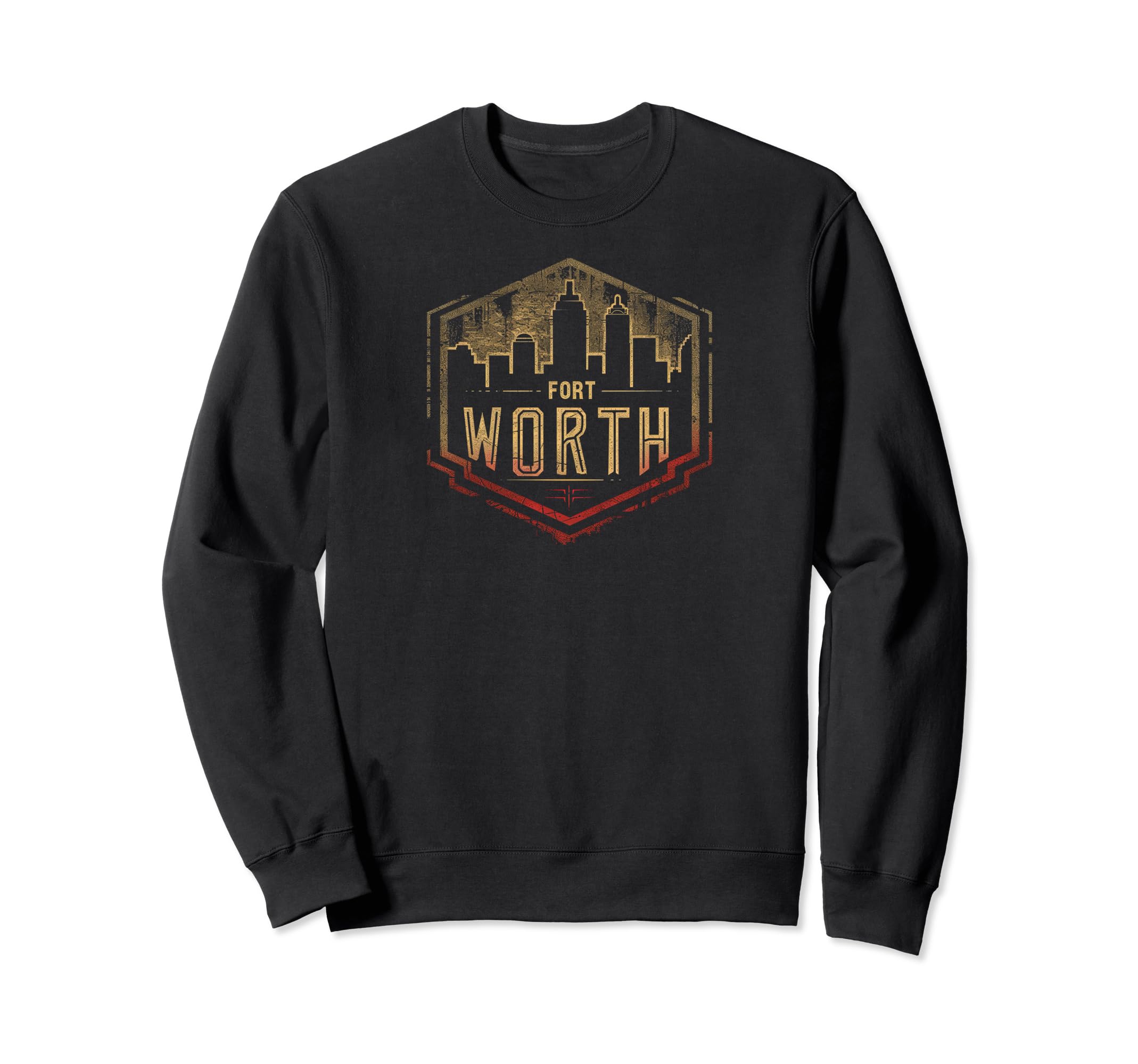 Fort Worth Grit 90S Grunge Sweatshirt - Graphic Print for Adults - T-Shirt, Sweatshirt, Hoodie