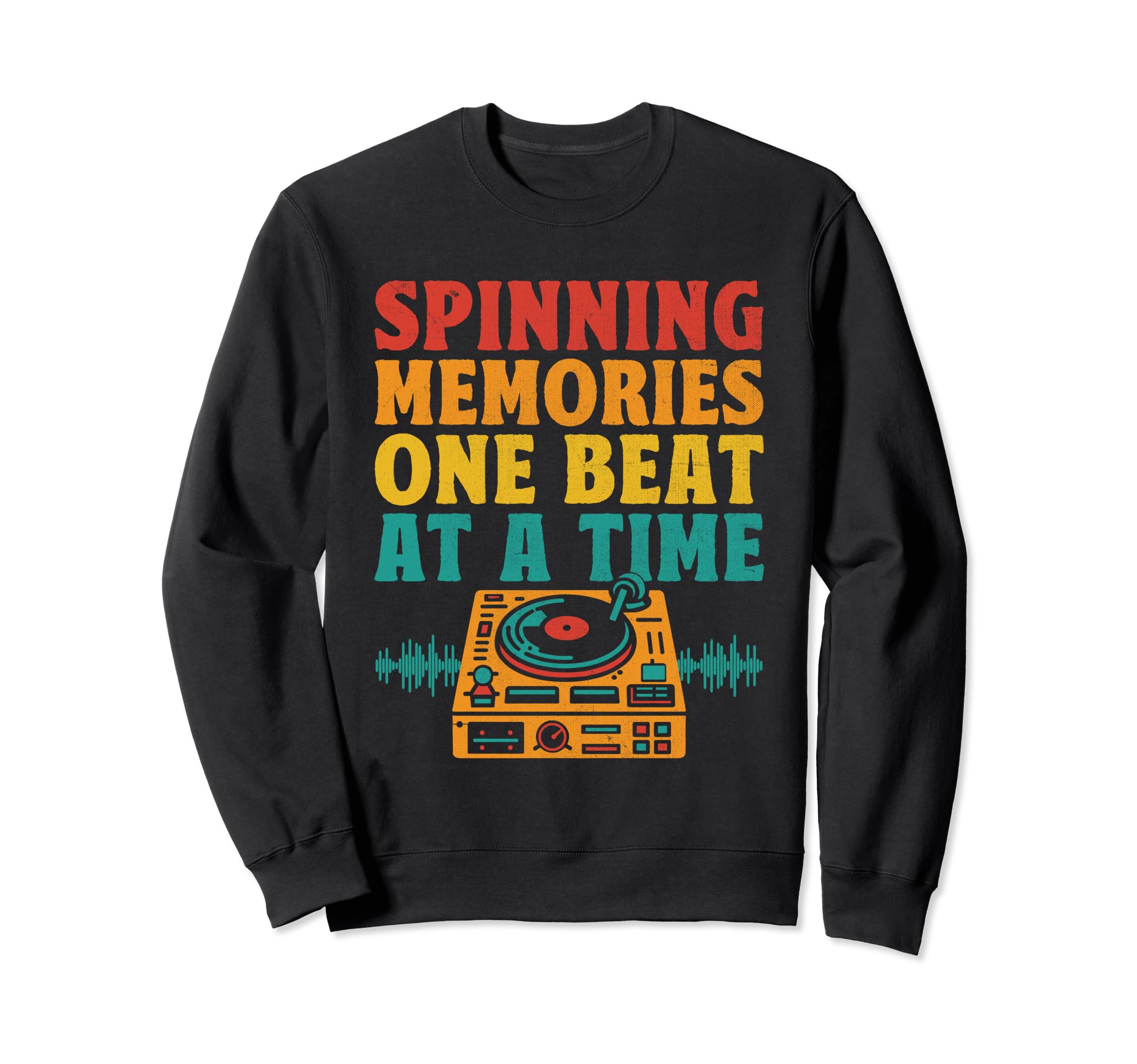 Funny Old School Dj Equipment Table Sweatshirt - Unique Graphic Men Women - T-Shirt, Sweatshirt, Hoodie