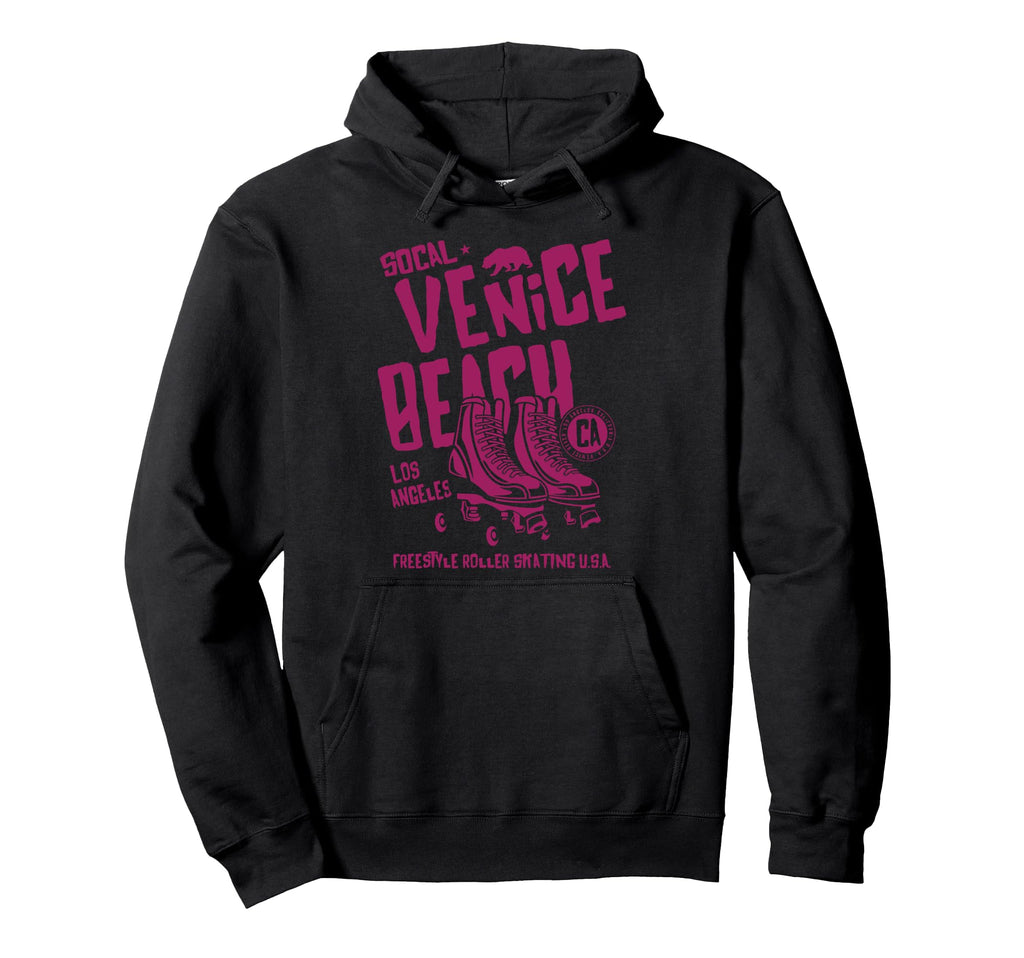 Venice Beach California Roller Skate Hoodie - Custom Art Print for Adults - T-Shirt, Sweatshirt, Hoodie