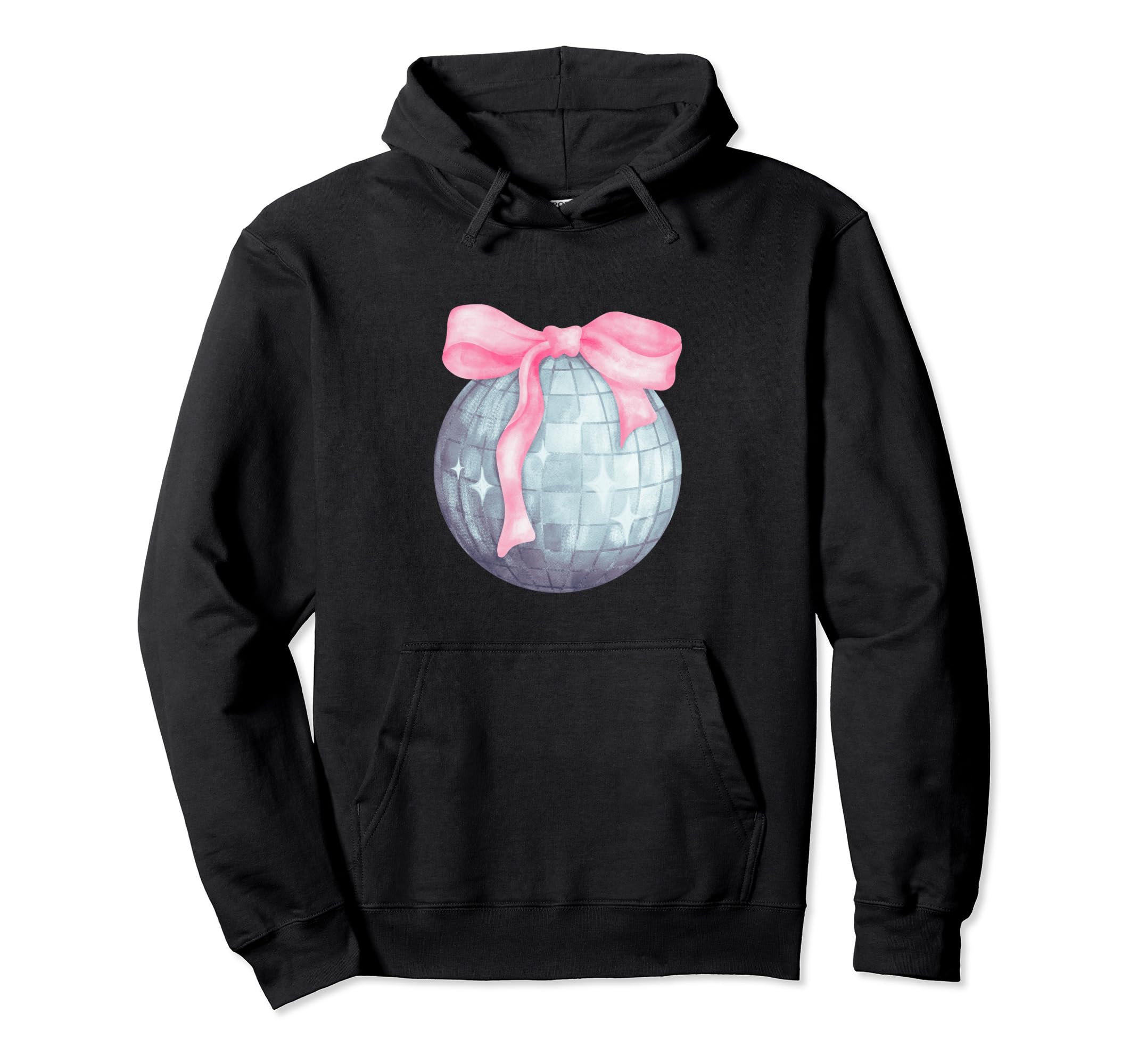 Disco Ball Coquette Girly Aesthetic Hoodie - Custom Art Print Unisex - T-Shirt, Sweatshirt, Hoodie
