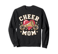 Cheer Mom Mother Bow Cheerleader Sweatshirt - Novelty Apparel Men Women - T-Shirt, Sweatshirt, Hoodie