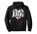 Ben Baseball Personalized Name Mom Hoodie - Streetwear Style Men Women - T-Shirt, Sweatshirt, Hoodie