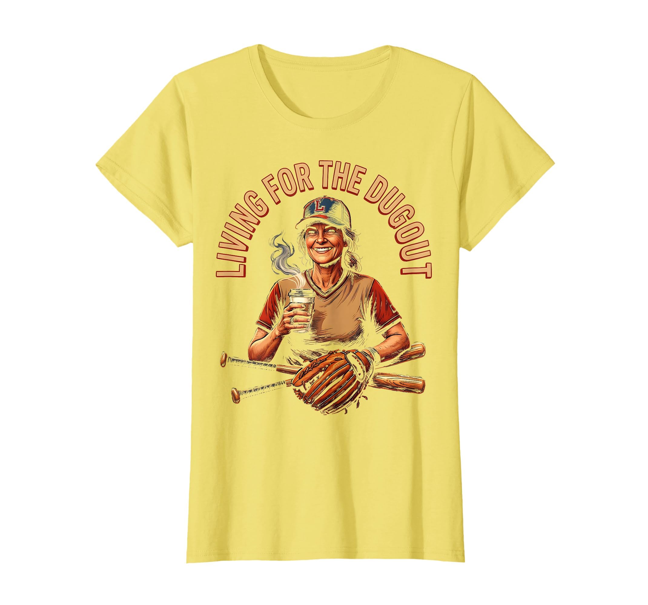 Living Dugout Baseball Mom T-Shirt - Custom Art Print for Adults - T-Shirt, Sweatshirt, Hoodie