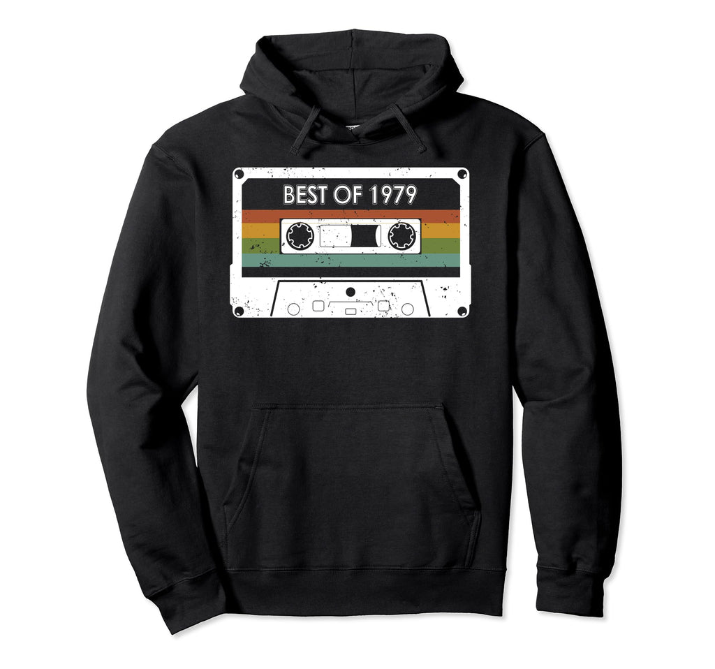 Best 1979 45Th Birthday Cassette Tape Hoodie - Unique Graphic for Adults - T-Shirt, Sweatshirt, Hoodie
