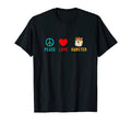 Peace Love Hamster T-Shirt - Casual Everyday Wear Men Women - T-Shirt, Sweatshirt, Hoodie