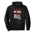 Moms Against White Baseball Pants Mom Hoodie - Minimalist Print for Adults - T-Shirt, Sweatshirt, Hoodie