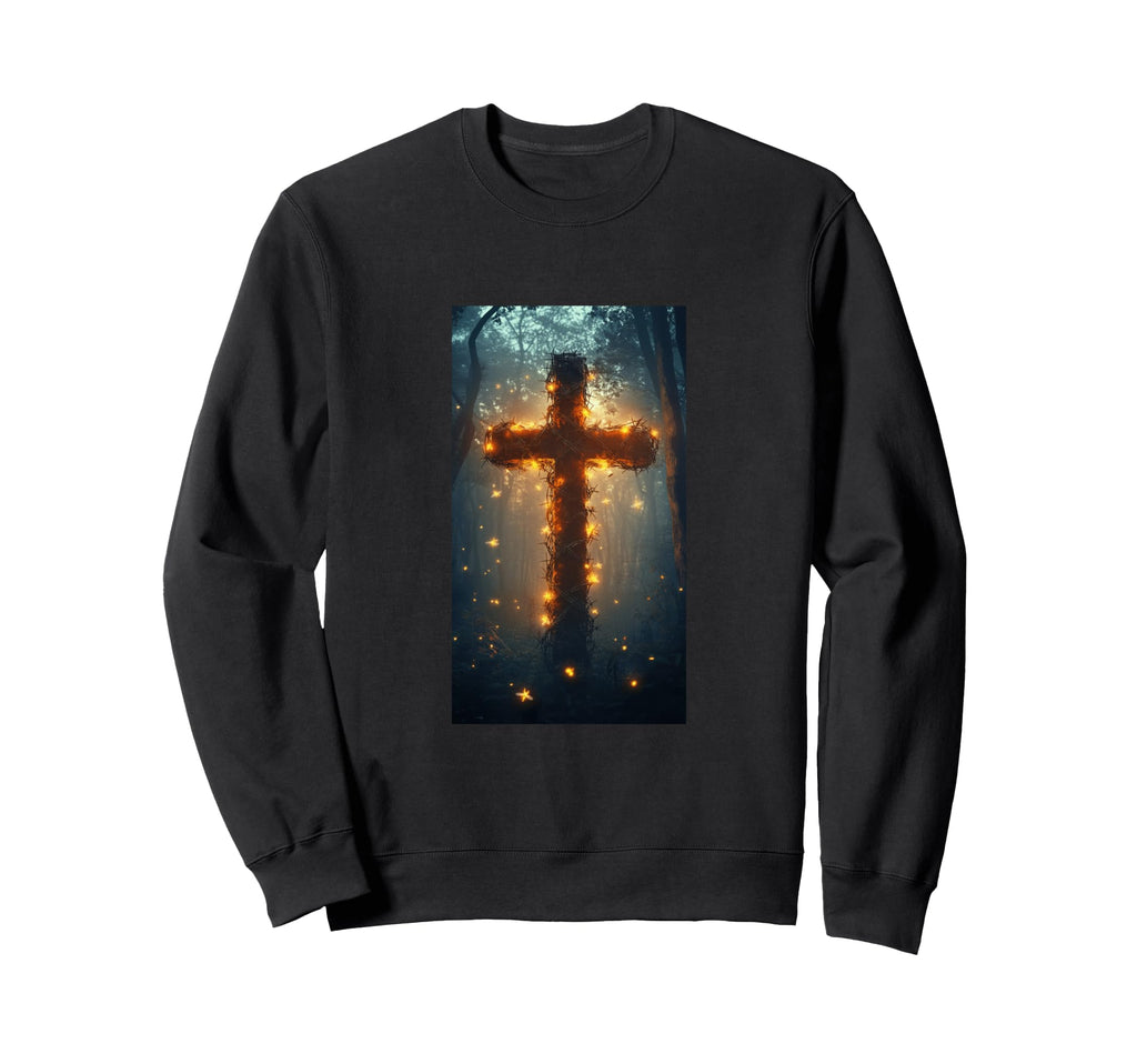 Gothic Cross Grunge Aesthetic Sweatshirt - Fun Novelty Design Men Women - T-Shirt, Sweatshirt, Hoodie