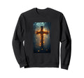 Gothic Cross Grunge Aesthetic Sweatshirt - Fun Novelty Design Men Women - T-Shirt, Sweatshirt, Hoodie