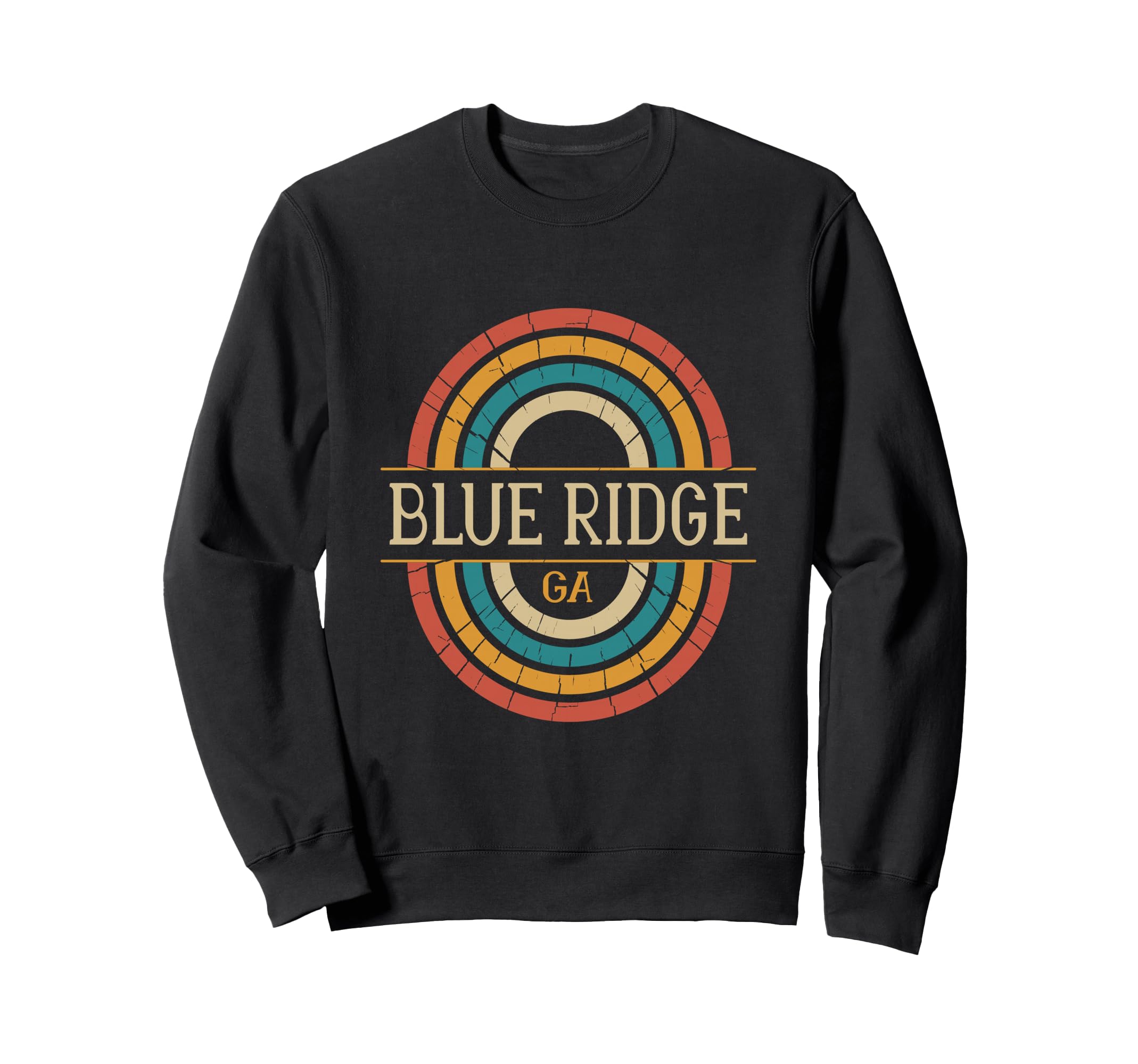 Blue Ridge Georgia Ga Distressed Sweatshirt - Novelty Apparel Men Women - T-Shirt, Sweatshirt, Hoodie