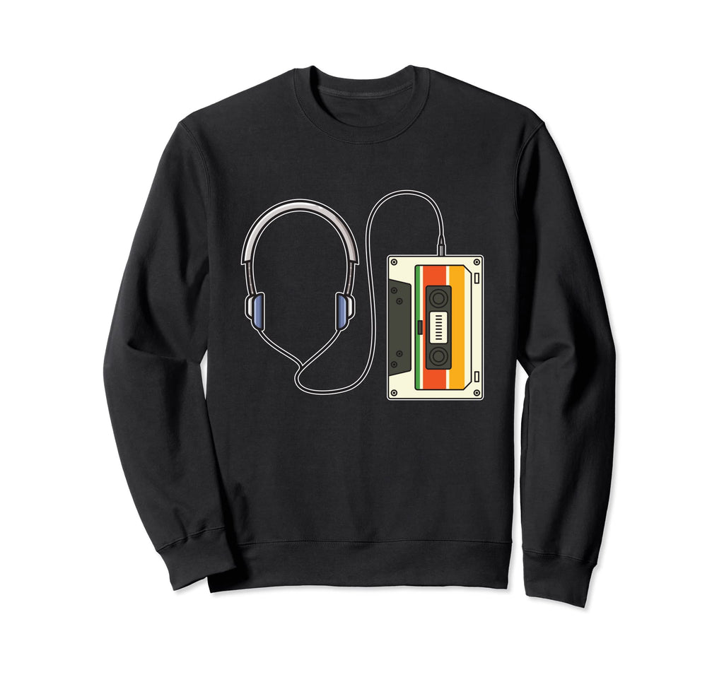 Headphones 80S Music Mixtape 1980S Sweatshirt - Custom Art Print Unisex - T-Shirt, Sweatshirt, Hoodie