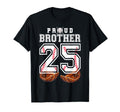 Proud Brother Baseball Player Number T-Shirt - Minimalist Print Men Women - T-Shirt, Sweatshirt, Hoodie