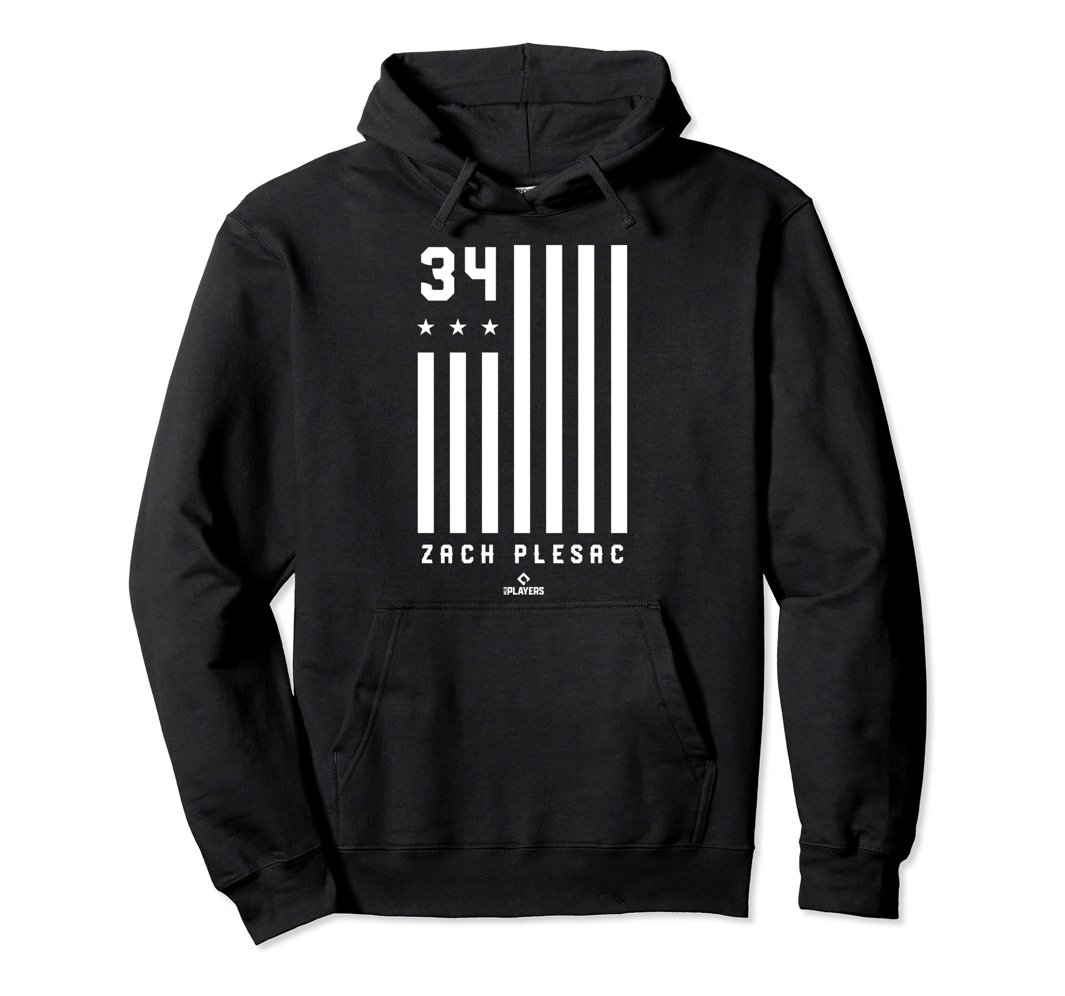 Zach Plesac Flag Patriotic Cleveland Hoodie - Novelty Apparel for Adults - T-Shirt, Sweatshirt, Hoodie