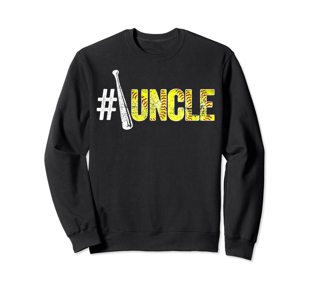 Number One Softball Uncle Sweatshirt - Fun Novelty Design Men Women - T-Shirt, Sweatshirt, Hoodie
