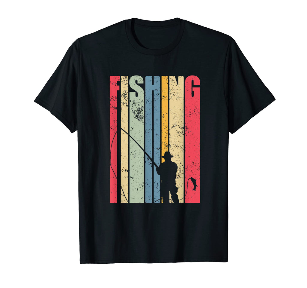 Distressed Fishing Fisherman T-Shirt - Custom Art Print Unisex - T-Shirt, Sweatshirt, Hoodie