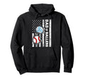 Dad Ballers Funny Usa Flag Baseball Hoodie - Novelty Apparel Unisex - T-Shirt, Sweatshirt, Hoodie