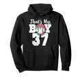 Thats My Baseball 37 Number Mom Hoodie - Casual Everyday Wear for Adults - T-Shirt, Sweatshirt, Hoodie